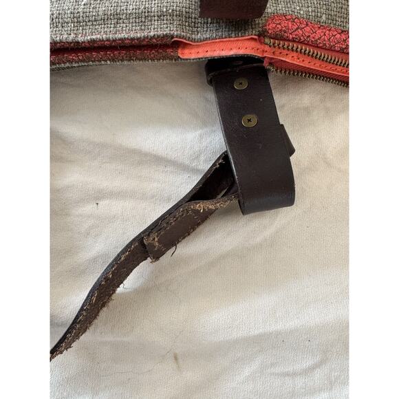 Liebeskind Berline Wool Gray Woven Large Handbag Purse Shoulderbag Leather - Picture 15 of 15